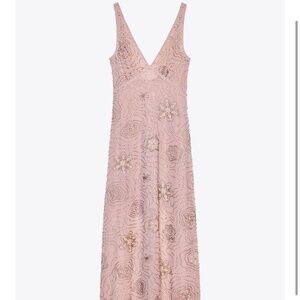Zara SS25 Beaded MIDI Dress